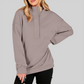 Wholesale Half-Button Hooded Sweatshirt – Loose Casual Long Sleeve Hoodie