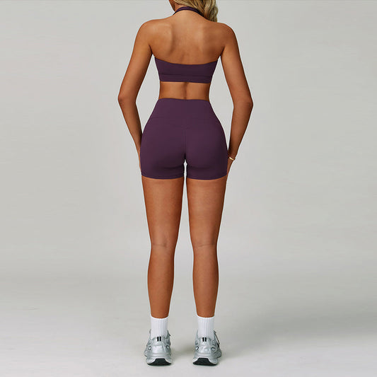 Wholesale Halter Sports Bra + High-waisted | Wonderxfans bulk activewear