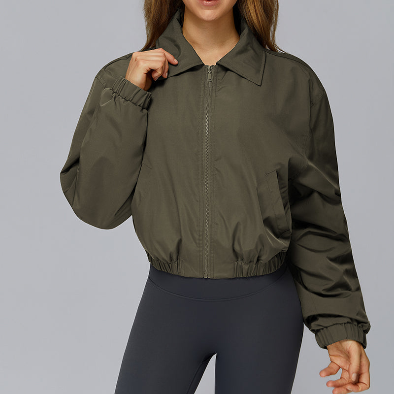 FULL ZIPPER AND LONG SLEEVE OUTDOOR JACKET
