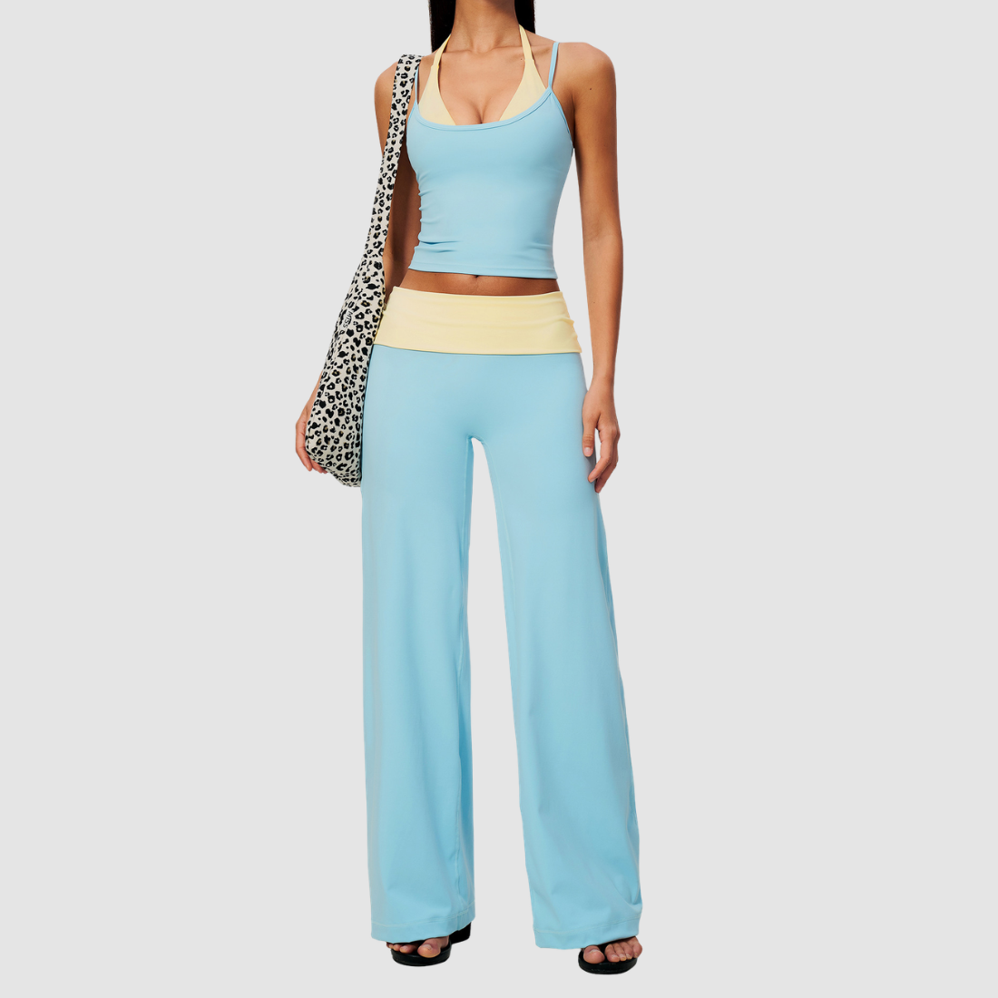 Wholesale Women’s Halter Tank & Wide-Leg Yoga Pants Set