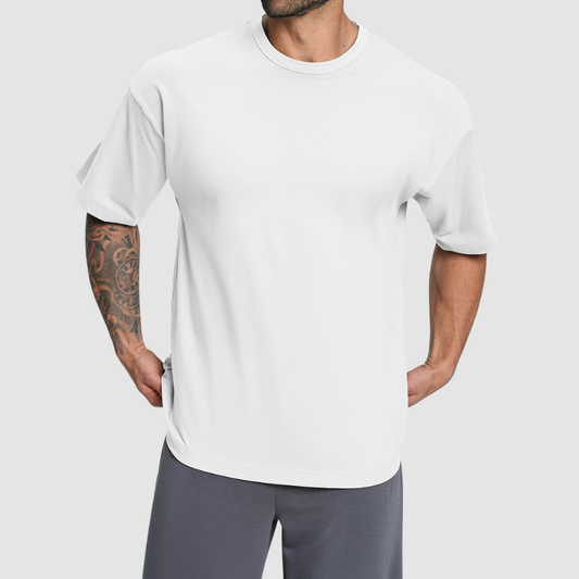 Wholesale Men Organic Cotton Breathable Casual T-shirt