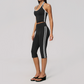 Wholesale Women's Cream-Feel Fleece Sleeveless Vest & High waisted cropped pants Set