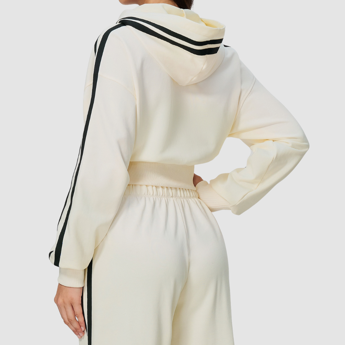 Wholesale Women's Thick hooded sports guard Zip Up Hoodie Jacket