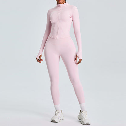 Wholesale Long Sleeve Full Zipper Fitness | Wonderxfans bulk activewear