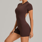 Wholesale Hip-High Halter-Neck Backless Bodysuit