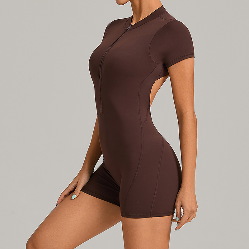 Wholesale Hip-High Halter-Neck Backless Bodysuit