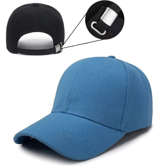 Adjustable solid color light plate baseball cap peaked cap