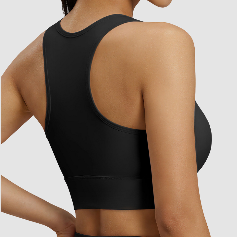 Wholesale racer shape back sports bra