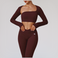Wholesale yoga top + high-stretch leggings