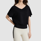 Wholesale Women's V-Neck Batwing Sleeve Yoga T-Shirt