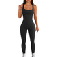 Women's single-layer long pants yoga jumpsuit