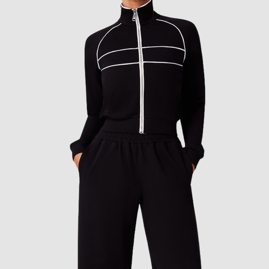 Wholesale color-blocked turtleneck sweatshirts | Wonderxfans bulk activewear