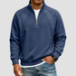 Wholesale Unisex Half-Zip Stand Collar Long Sleeve Sweatshirt