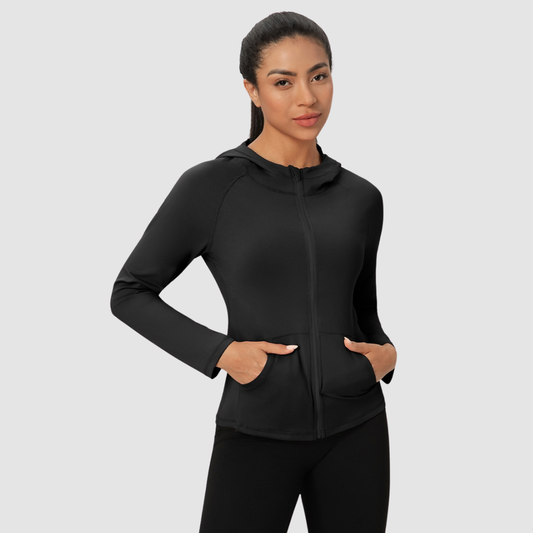 Wholesale Women's Zip Up Hoodie Sports Jacket – Quick-Dry & Windproof
