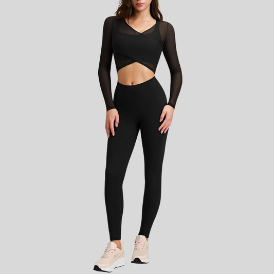Wholesale Sheer Mesh Top + Cross | Wonderxfans bulk activewear