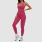 Wholesale solid color slimming training yoga set