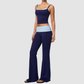 Wholesale Contrast Color High Waist Yoga Set – Tummy Control Fitness Outfit
