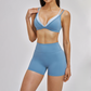 Naked and beautiful back bra + quick drying shorts 2-piece set