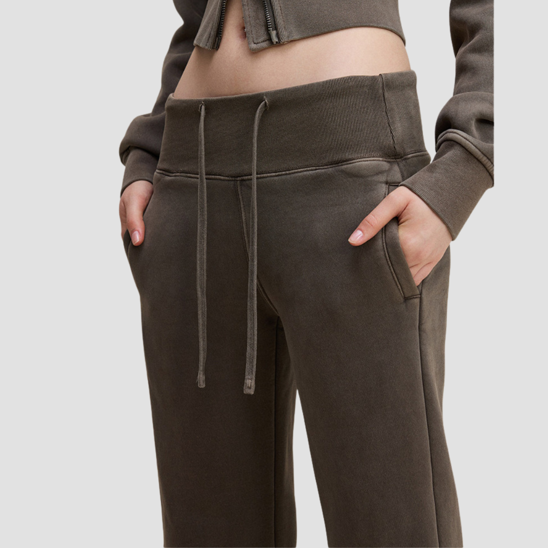 Wholesale Women’s Fleece Lounge Separates – Zip Sweatshirt & Casual Pants Set