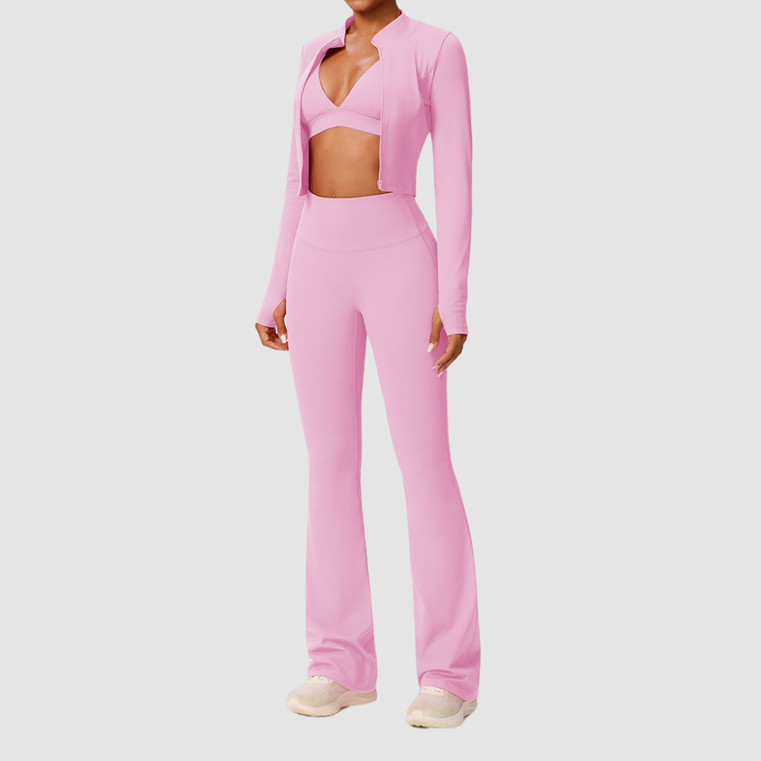 Wholesale Women's High-Stretch Breathable Yoga Three-Piece Set