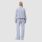 Wholesale Women’s Stand-Collar Lounge Set – Long Sleeve Sweatshirt & Wide-Leg Pants