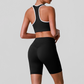 Wholesale shock-absorbing sports bra+high waisted hip lifting shorts