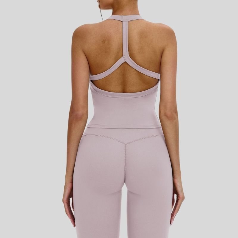 Wholesale Halter tank top + Sports Flared Pants