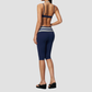 Wholesale Women's Polka Dot & Stripe Yoga Set Halter Neck Sports Bra & Capri Pants w/ Chest Pad
