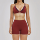 Naked and beautiful back bra + quick drying shorts 2-piece set