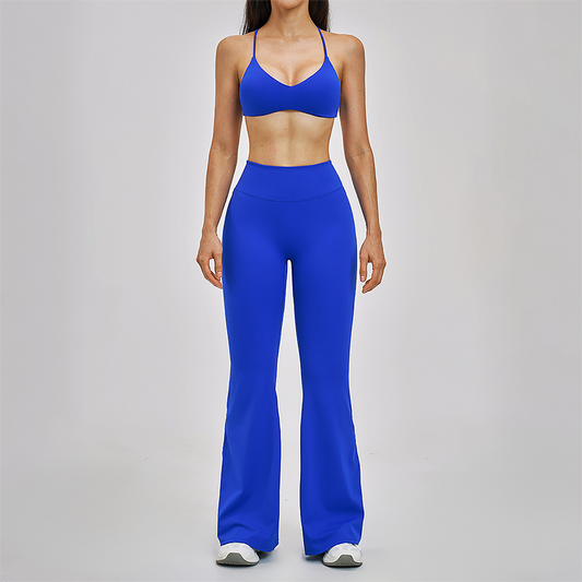 Naked and beautiful back bra+high waisted Legging 2-piece set