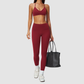 Wholesale Women's Nylon Spandex Yoga Set – Halter Bra & Leggings