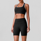 Wholesale shock-absorbing sports bra+high waisted hip lifting shorts