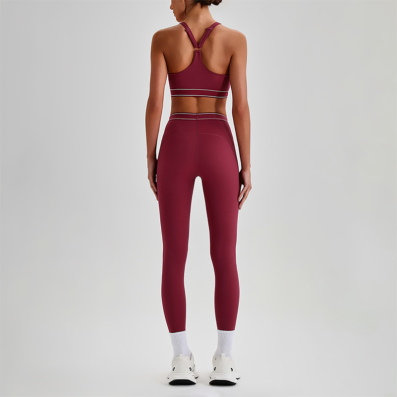 Wholesale Naked-Feel Sports Bra & High-Waist Biker Shorts Set – Quick-Dry Yoga 2-Piece set