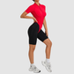 Wholesale Color blocked short sleeve backless | Wonderxfans bulk activewear