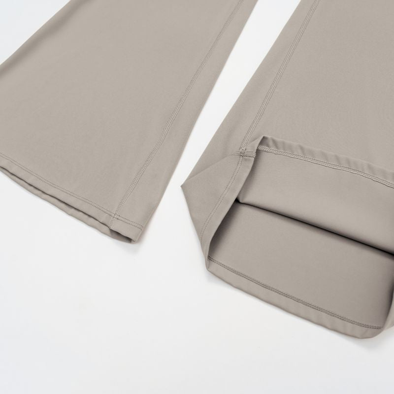 Cross-over back flared jumpsuit