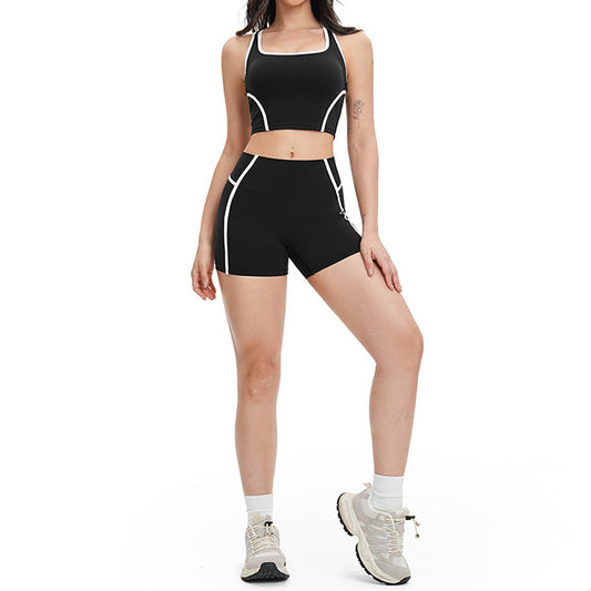 Wholesale Women's contrasting color backless tank | Wonderxfans bulk activewear