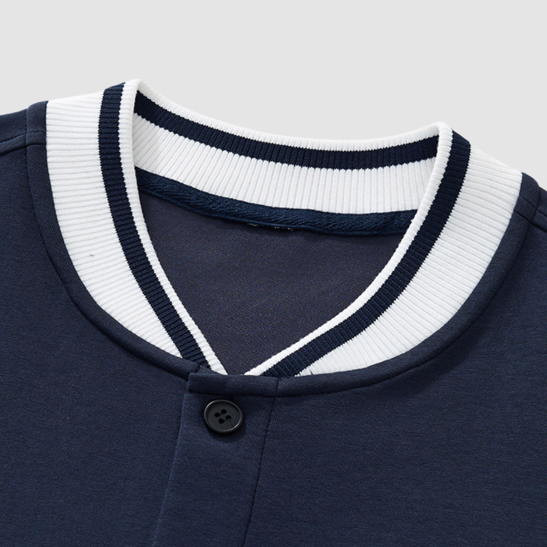 Wholesale Men’s Striped Short-Sleeve Baseball Cardigan