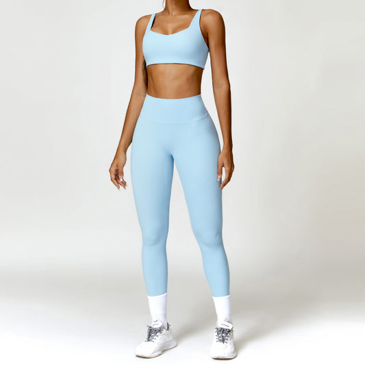 Wholesale Nude Sport bra + high | Wonderxfans bulk activewear