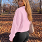 Wholesale Fleece Polo Pullover – Loose Long Sleeve Sweatshirt
