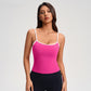 Wholesale contrasting color open-back tank tops