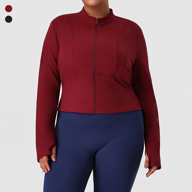 Wholesale plus-size yoga slimming jacket