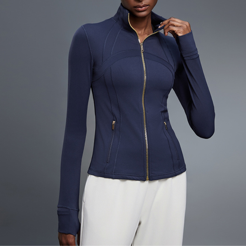 Women's Stand Collar Zip-Up Yoga Jackets