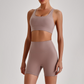 Wholesale Women's Quick-Dry Naked Feel Vest+Fitted Biker Shorts Yoga Set