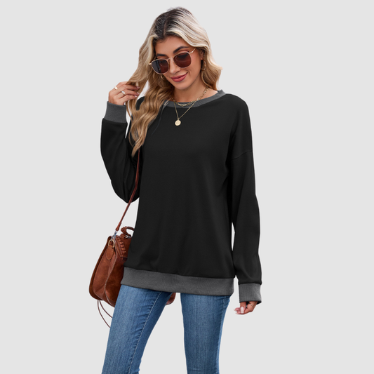 Wholesale Crew Neck Loose Top Long | Wonderxfans bulk activewear