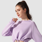 Wholesale Loose Drawstring Round Neck Yoga Sweatshirt