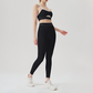 Wholesale color blocked backless vest+high waisted Legging 2-piece Set