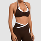 Wholesale fake two sports yoga bras | Wonderxfans bulk activewear