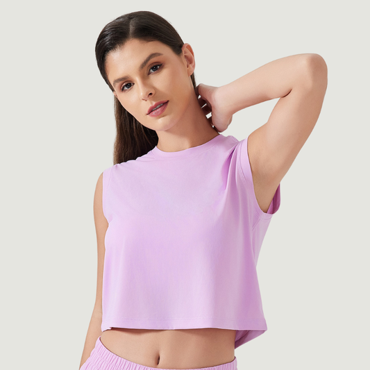 Wholesale sports vest short loose top | Wonderxfans bulk activewear
