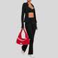Thumb-buckle zipper jacket + slightly flared pants + sports bra 3-piece set