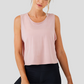 Wholesale Women's Open-Back Yoga Vest – Loose Breathable Gym Running Tank Top